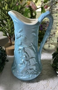 Hand painted Studio Piece Beautiful Blue Color Glazed Inside Signed 1968 - Picture 1 of 14