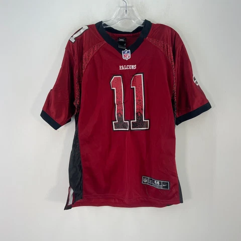 Nike Red NFL Atlanta Falcons Julio Jones #11 Alt Football Jersey Mens Size 44 Cover