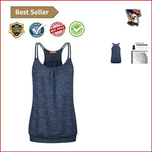 Scoop Neck Racerback Loose Fit Women's Tank Tops - Perfect for Yoga and Gym - Picture 1 of 4