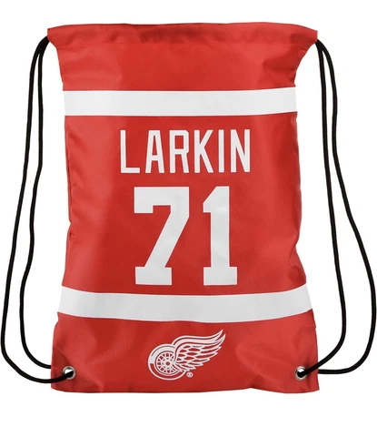Detroit Red Wings Dylan Larkin #71 Hockey Drawstring Backpack Official NHL New Cover