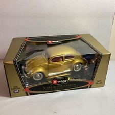 BURAGO VOLKSWAGEN 1955 KAFER-BEETLE  # 3361 GOLD COLLECTION DIE CAST