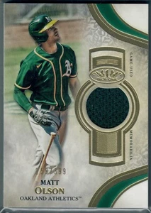 Topps Tier One 2021 Matt Olson Tier One Relic #d/399 SP Athletics A's - Imagen 1 de 2