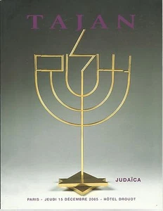 TAJAN ANTIQUITIES Gems Lamps JUDAICA Hanukkah Lamp Art Auction Catalog 2005 - Imagen 1 de 2