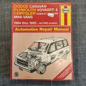 Haynes Dodge Plymouth Chrysler Mini Vans 1984-1995 FWD Auto Repair Manua - Picture 1 of 9