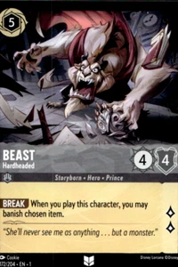 Beast Hardheaded Disney Lorcana El Primer Capítulo 172/204 Común - Imagen 1 de 1