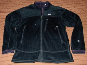 MEN'S PATAGONIA R4 REGULATOR  FULL ZIP FLEECE JACKET  BLACK/PURPLE  XL USA MADE - Picture 1 of 6