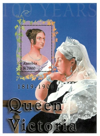Zambia 2001 - Queen Victoria 100th Anniversary - Souvenir Sheet - Sc 956 - MNH Cover