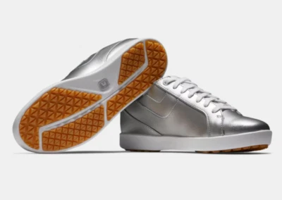 FJ FootJoy Golfschuh Damen Links Silber, Gr. 38 98184 - Bild 1 von 4