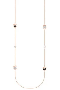 Swarovski Hall Swan Necklace Rose Gold 5368983 80cm Crystal Strandage - Picture 1 of 3