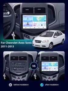 Per Chevrolet Aveo Sonic 2011-2013 GPS Navi Autoradio Lettore Video Multimediale 4G - Foto 1 di 28
