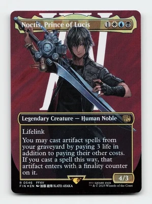 Noctis, Prince of Lucis (Borderless) (Surge Foil) FINAL FANTASY MTG Card - Image 1 of 2