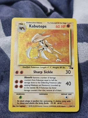 Pokémon TCG Kabutops Fossil Holo Rare - Image 1 of 4