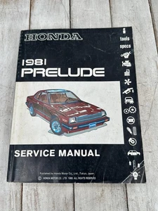 1981 Honda Prelude Genuine Factory Repair Shop Service Manual - Picture 1 of 5