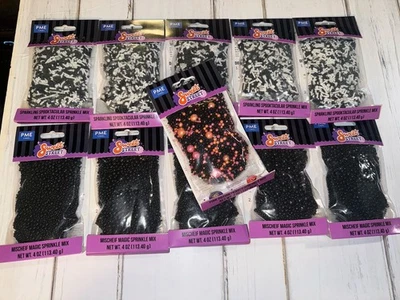 Lote de perlas negras blancas y negras espolvoreadas rosa comestibles adornos para pasteles espolvoreados Foto 1 de 4