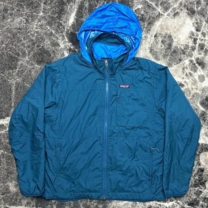 Chaqueta Patagonia Ligera Conjunto de Bielas Para Hombre Grande Con Capucha Azul Marino Cremallera Completa 27810 - Imagen 1 de 7