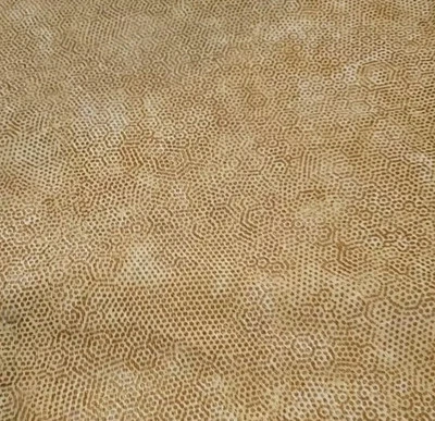 Vintage Cotton Fabric 2 Yards X 44" Yellow And Gold Octagons Sewing Quilting... - Image 1 of 4