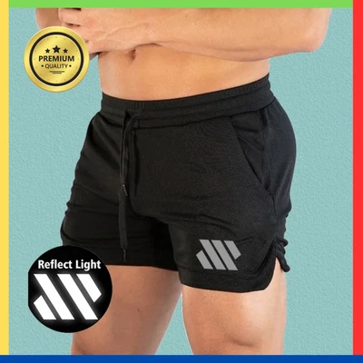 Men's Sports Training Running Bodybuilding Workout Fitness Shorts Gym Pants Work - Image 1 of 4