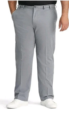 Pantalones chinos IZOD Sportflex para hombre talla 54X30 gris rendimiento sin hierro plus (BX1) Foto 1 de 4