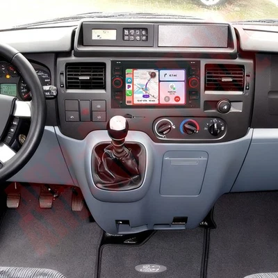 Autoradio Für Ford Transit 2006-2011 Apple Carplay GPS Android 15 NAVI WIFI +KAM - Bild 1 von 4