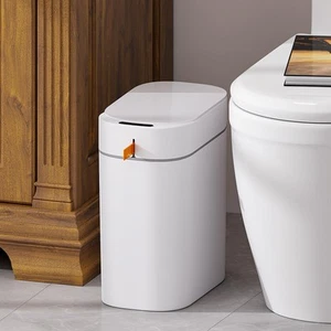 MOPALL Rechargeable Bathroom Trash Can,Motion Sensor Trash Can Automatic Touc... - Picture 1 of 9
