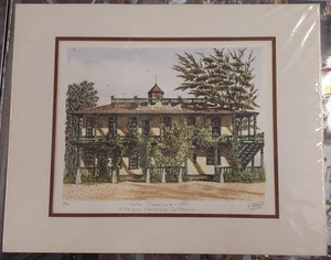 TED WADE, STONE LITHOGRAPH, #3/40, HOTEL TEMECULA, 1981 - Picture 1 of 7