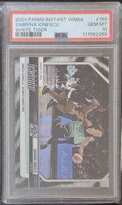 2024-25 Instantáneo Sabrina Ionescu 1/5 PSA 10 New York Liberty #3 Tigre Blanco - Imagen 1 de 2