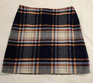 Marks & Spencer Wollmischung Karo Gefüttert Minirock Preppy US Größe 8 - Bild 1 von 10