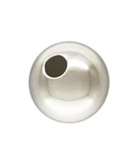 1pc 16mm 925 Sterling Silver Spacer Beads | Seamless Round for Jewelry DIY | - Picture 1 of 1