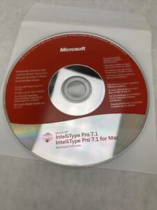Microsoft IntelliType Pro 7.1 Keyboard Software Disc CD for Mac Red Label 2009
