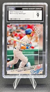 2017 Topps Now Cody Bellinger #613 RC Rookie Graded CGC 9 Los Angeles Dodgers - Picture 1 of 2