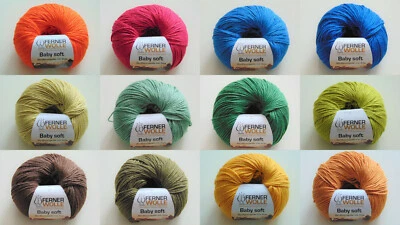 FERNER - BABY SOFT( Soja/BIO-Baumwolle) - 50g - Garn - Wolle - 100g / 10,50€