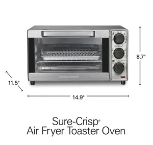 Air Fryer Toaster Oven easy-view window Healthy Fryer broiler Bake, Roast - Picture 1 of 6