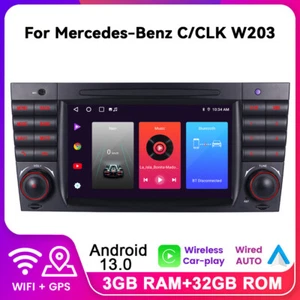 Für Mercedes Benz C-Klasse W203 CLK C209 Android 13 Autoradio BT DAB+ GPS NAVI - Bild 1 von 11