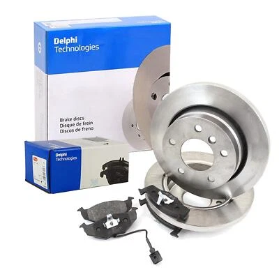 DELPHI Set Dischi Freno Pieno Posteriore + Pastiglie per MERCEDES CLASSE S W220 - Immagine 1 di 4