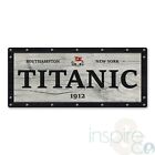 Titanic Wood Effect - Metal Door Plaque -Disaster Boat Ice Ship Family Movie 90s
