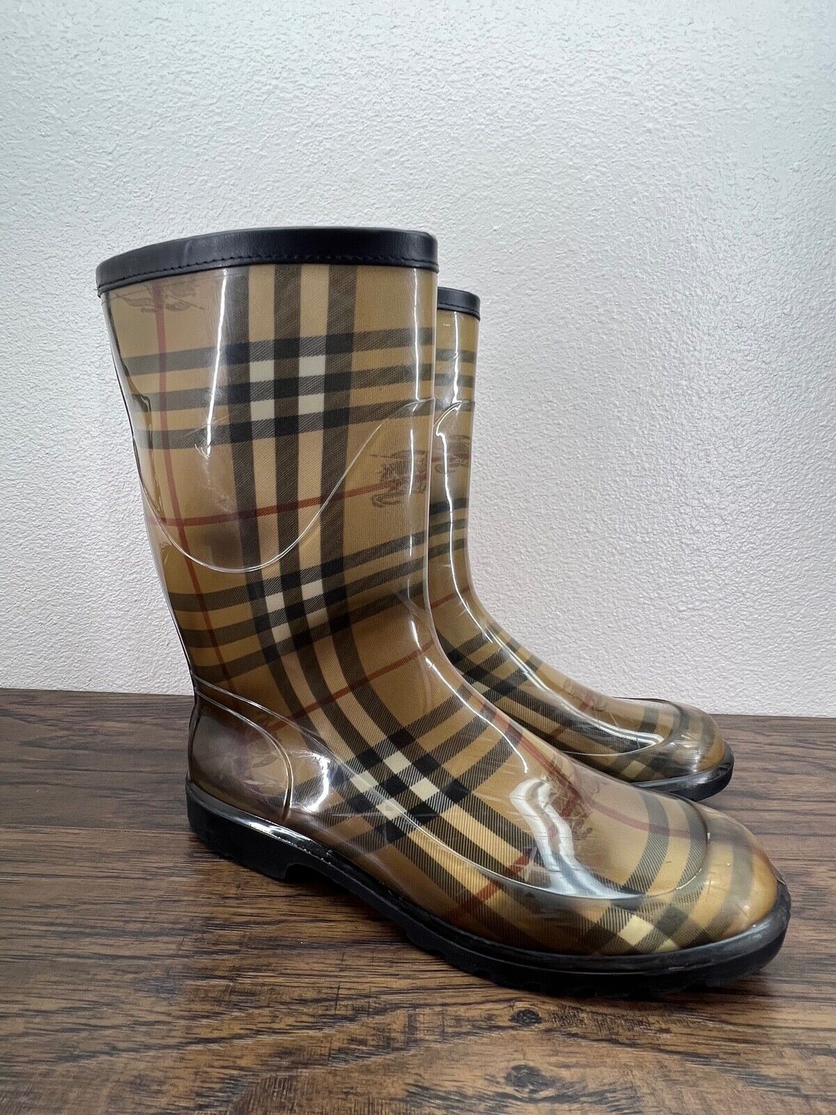 Authentic burberry rain boots 35 | eBay