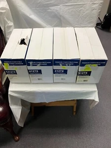 (4) Premium Compatible Laser Toner Cartridge CT4127X FOR HP LJ 4100/4050 QTY 4 - Picture 1 of 13