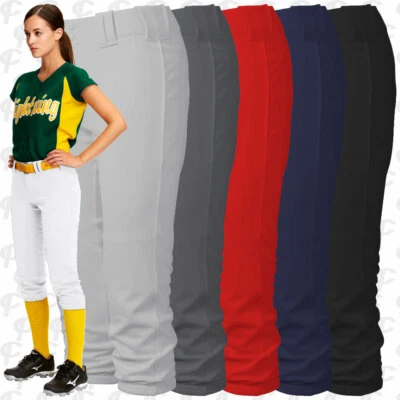 Intensity Homerun Womens Fastpitch Softball Pants White Black Red Navy 2XS - 3X - Image 1 of 3