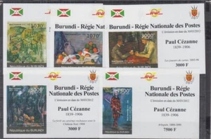 ST1103Id. Burundi - montado sin montar o nunca montado - Paul Cézanne - 2012 - de lujo - imperfecto - Imagen 1 de 1