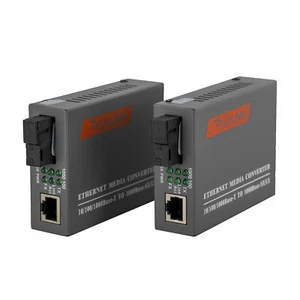 Extensor LAN de red RJ45 cable a fibra SC transmisor receptor adaptador 1000 Mbps - Imagen 1 de 10