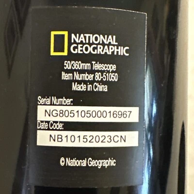 National Geographic- 50mm Portable -Refractor Telescope - Image 1 of 4