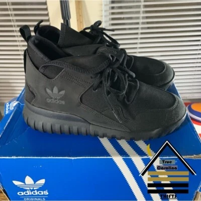 Adidas Tubular X Triple Negro Medio Zapatos Juveniles 5.0 Mujeres 6.5 Caja Dañada SKU #521 Foto 1 de 4