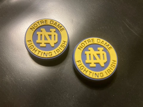 2 Notre Dame Fighting Irish NCAA Football Basketball Croc/Bracelet Charms Cover