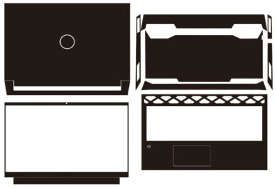 Carbon Vinyl Laptop Sticker Skin Cover for Dell G15 Special Edition 5521 15.6" - Image 1 of 4