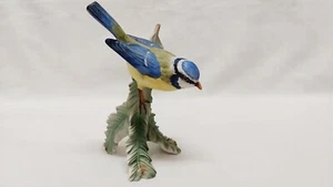 Vintage Goebel Model #3800615 Blue Titmouse Bird Figurine 6" Tall Dated 1973 - Picture 1 of 12