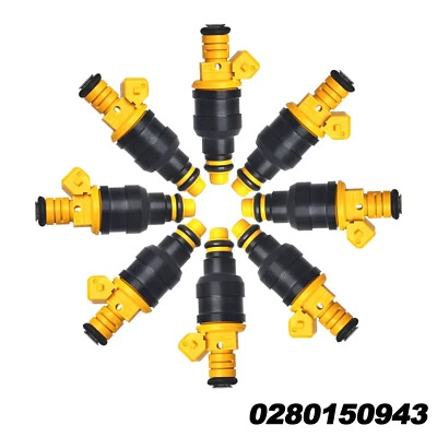 8pc NEW Fuel Injector For 1991-1996 Ford F150/Bronco/E150 Econoline 5.0L/5.8L V8 - Image 1 of 4