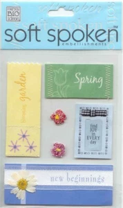 RARO! Pegatinas 3D MAMBI Soft Hablen PRIMAVERA Jardín Tema 92823 ¡Envío Rápido GRATIS! - Imagen 1 de 1