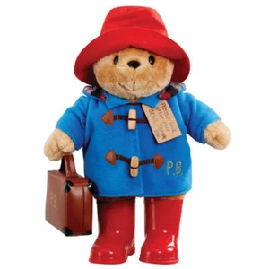 Wonderful Large Paddington Bear with Boots Embroidered Coat & Suitcase Large - Picture 1 of 1