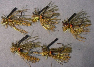 JEWEL BAIT CO. 5 ~ Jewel Bait Co J-Lock 1/4 oz Finesse JIGS Gamakatsu Hooks ~Table Rock Secret~