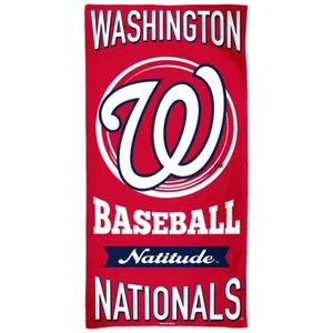 Toalla de playa circular con logotipo vertical de los Nacionales de Washington MLB 30""x60"" de WinCraft - Imagen 1 de 1